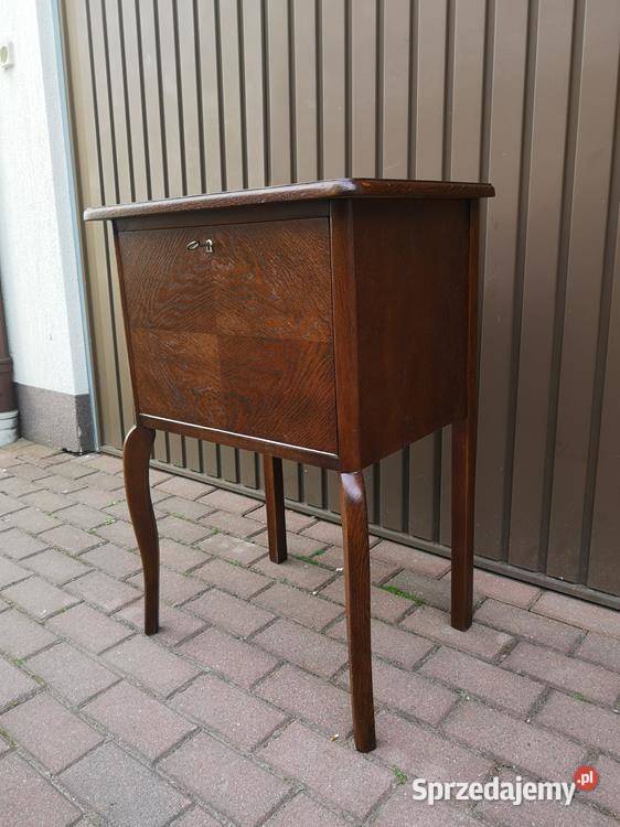Szafka Stolik Finezyjny ARTDECO Dąb Stary Antyk Swarzędz