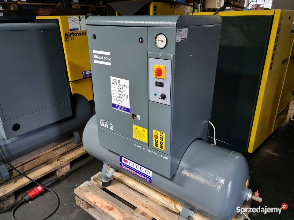 Kompresor śrubowy ATLAS COPCO GX2 22 kw Zduny