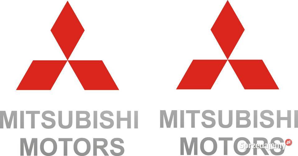 MITSUBISHI MOTORS 2 7x8 srebrne Naklejki Naklejki Kraków sprzedam