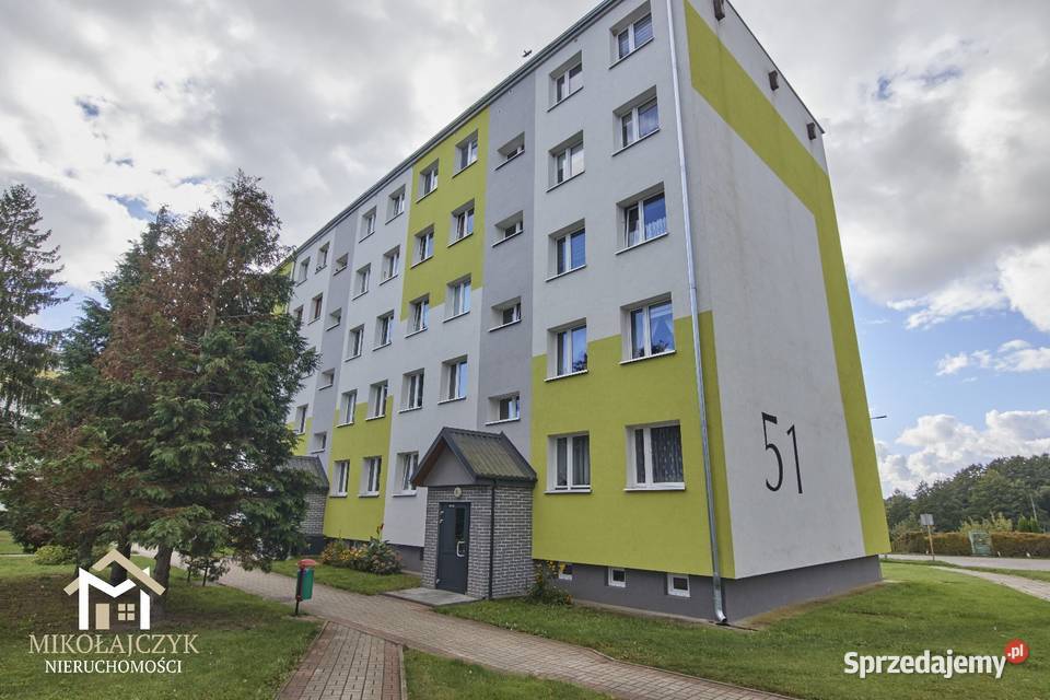 3 pokoje parter Paderewskiego 51 47 m2 Sprzedaż Bartoszyce sprzedam