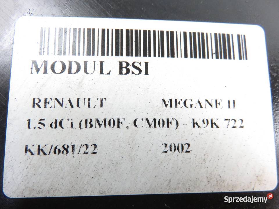 MODUŁ UCH2 RENAULT MEGANE II 15 dCi