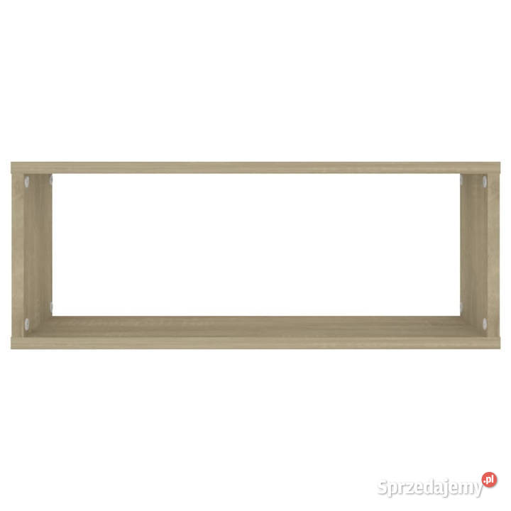 Półki ścienne kostki 2 dąb sonoma 60x15x23
