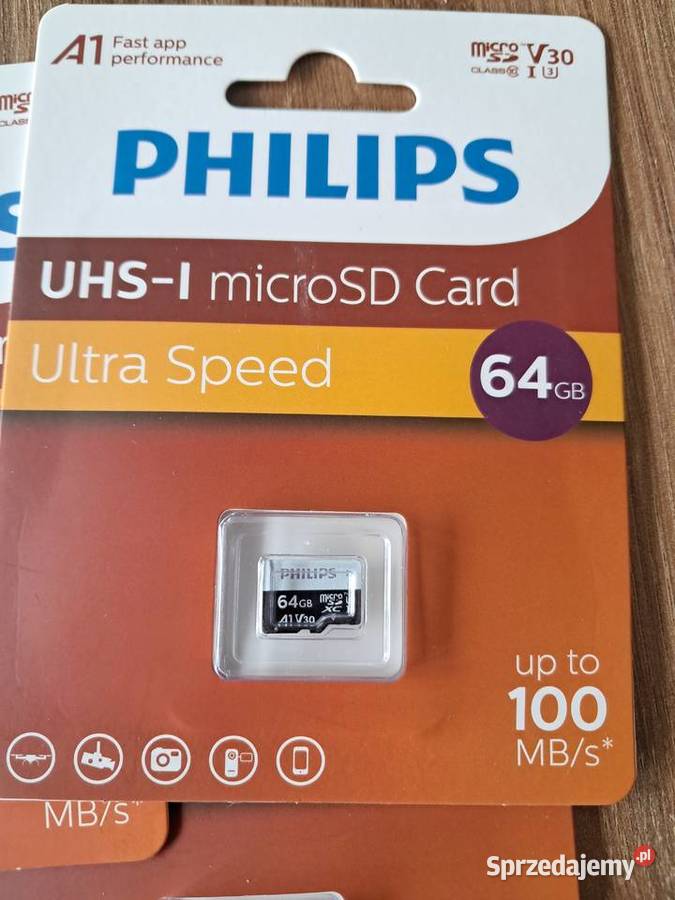 nowa karta Philps 64GB micro SDXC ultra speed Sandomierz