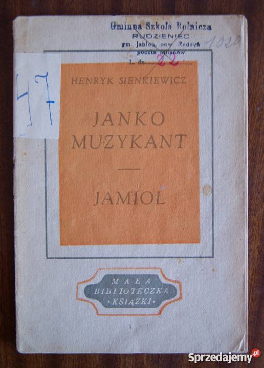 Henryk Sienkiewicz Janko Muzykant Jamioł 1946 Rok wydania 1946 Parczew