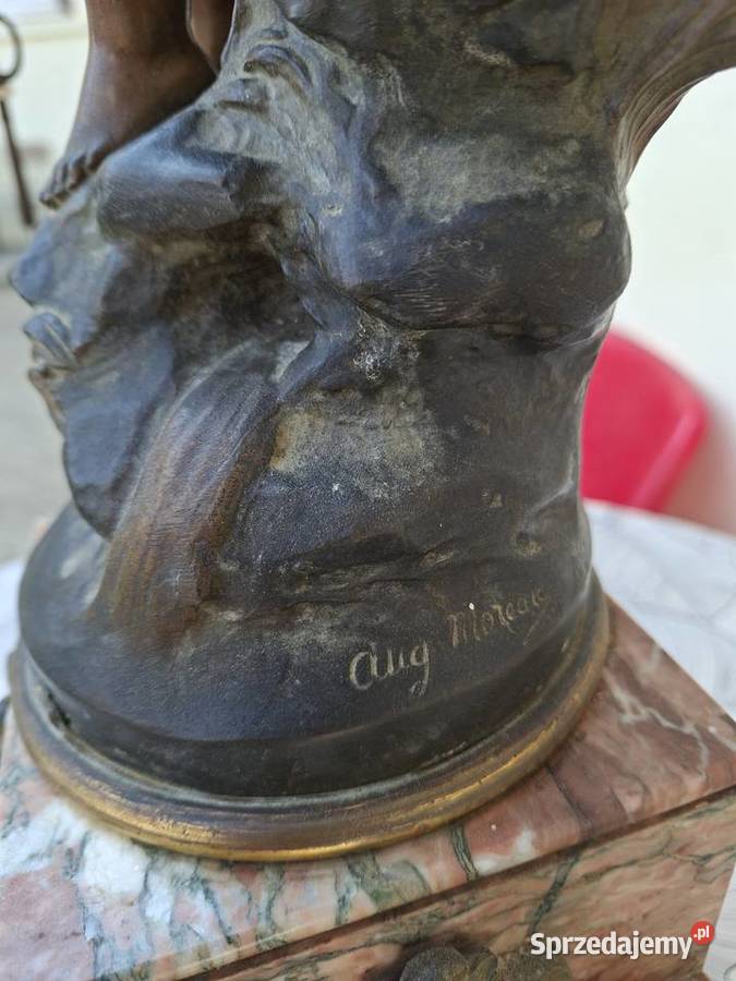 Kominkowy zegar francuski plus dwa kandelabry Zegary