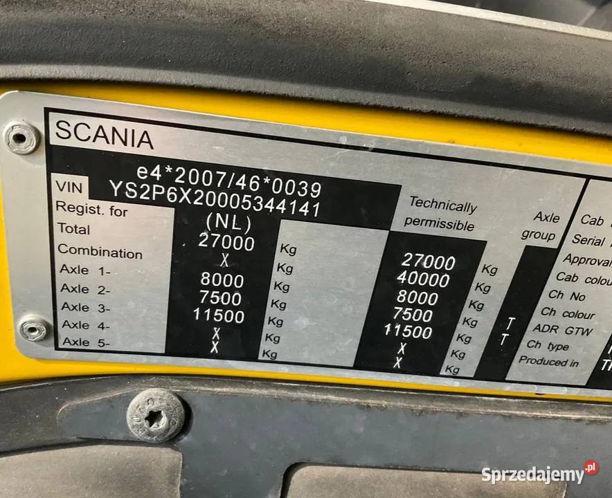 Smieciarka Scania Warszawa