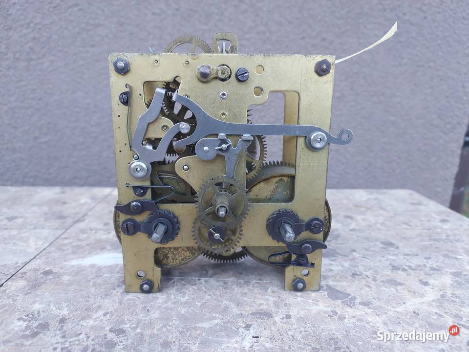 685 Mechanizm starego zegara ściennego Gustav pomorskie Tczew