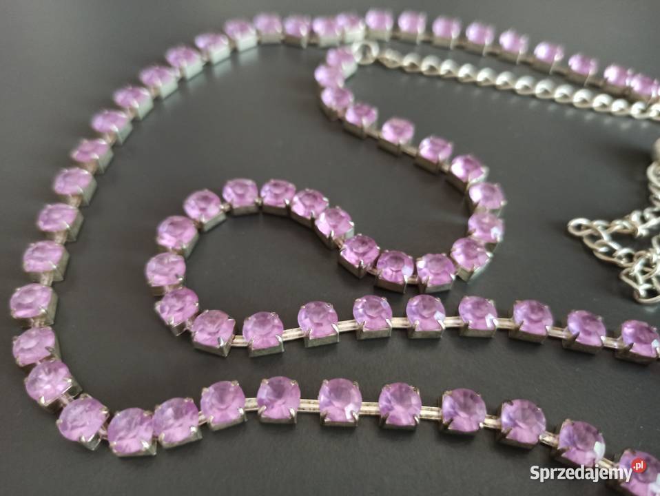 Pasek z różowymi kamykami Paski Białystok