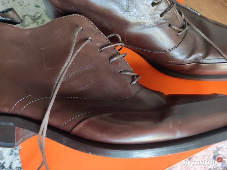 WŁOSKIEMARKOWE SKÓRZANEMĘSKIE BUTY HUGO BOSS r Piła