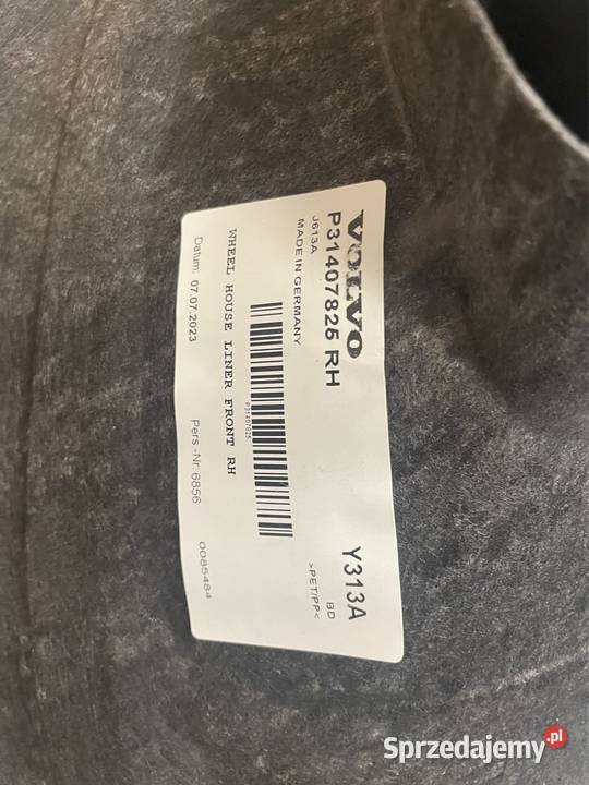 Volvo Xc60 I nadkole prawy przód nowe OEM