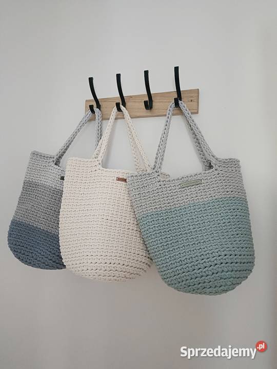 Torebka na ramię ze sznurka handmade