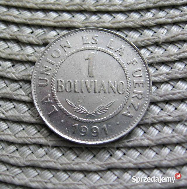 Boliwia 1 Boliwiano 1991r Kalisz