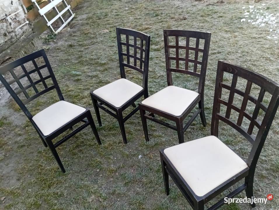 Sprzedam krzesła drewniane Skruda