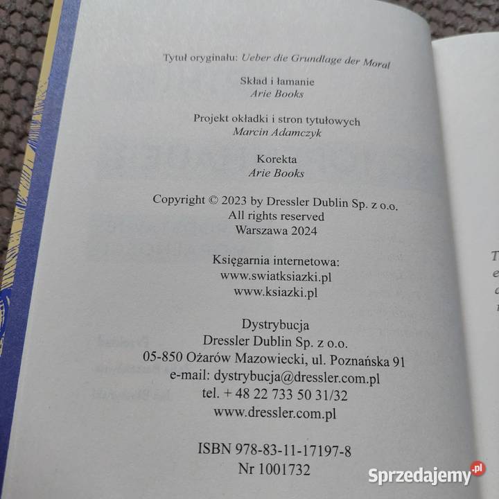 Arthur Schopenhauer O podstawie moralności Kraków