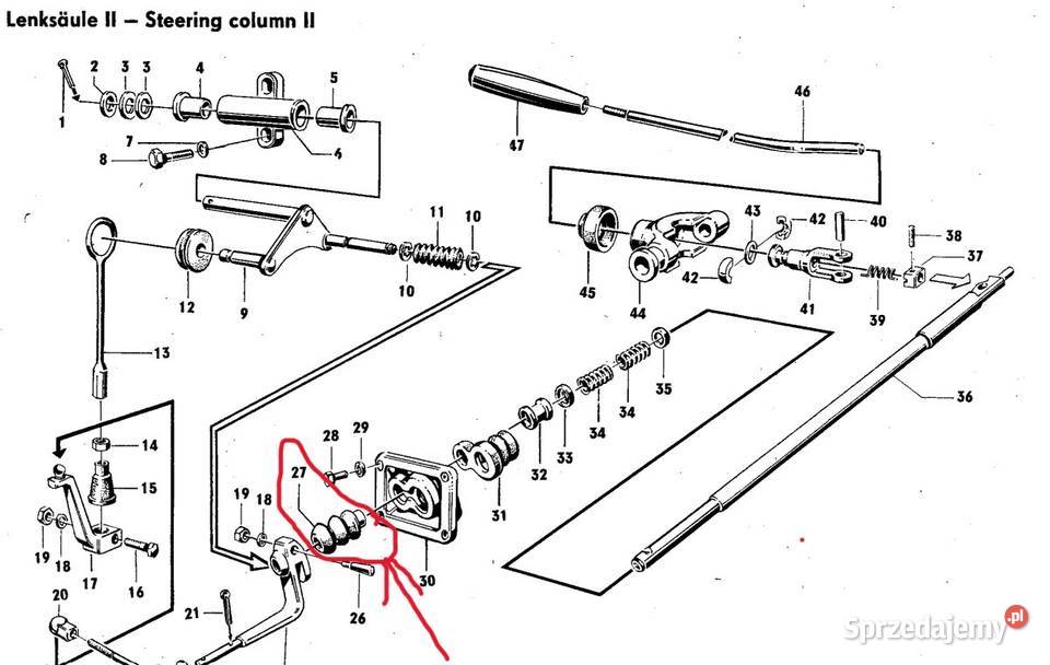 Wartburg 353 Nowa osłona gumowa dźwigni zmiany Piaseczno