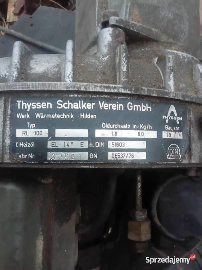 Palnik olejowy Thyssen Schalker Verein Milejewo