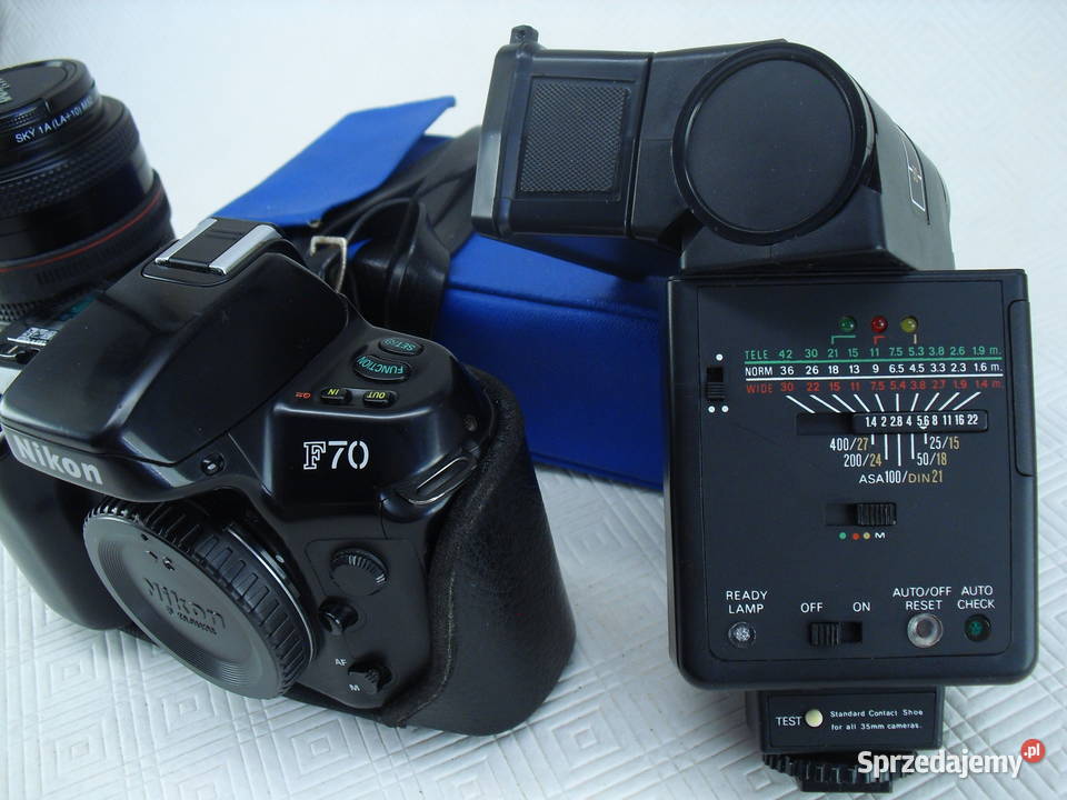 NIKON F 70 OBIEKTYW FLESZ 2 dolnośląskie Bielawa