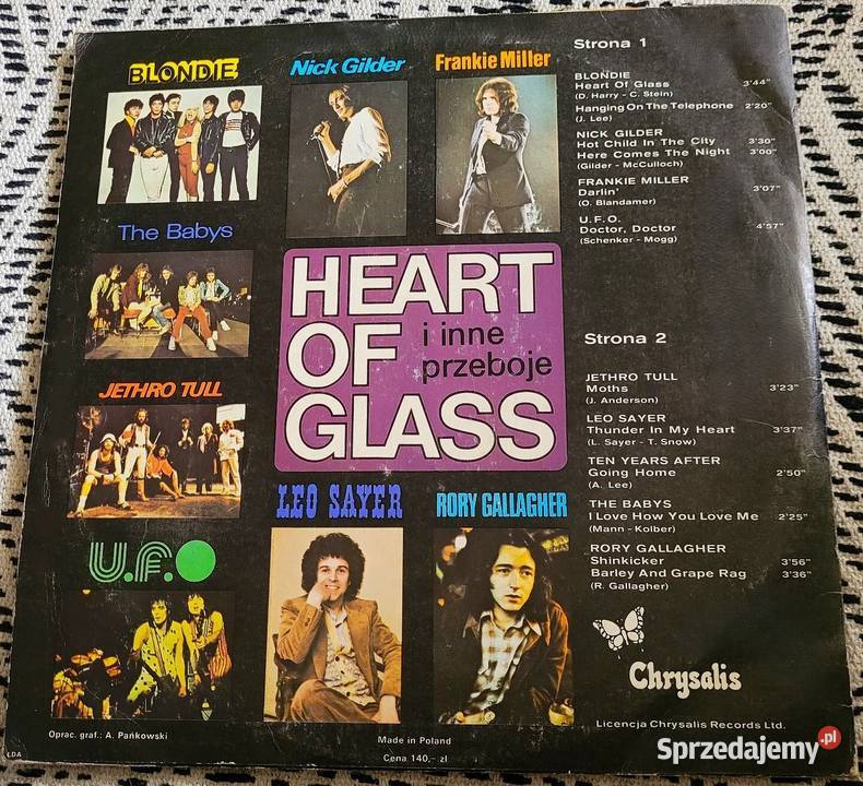 Heart Of Glass Blondie Frankie Miller Leo Sayer Chełmno