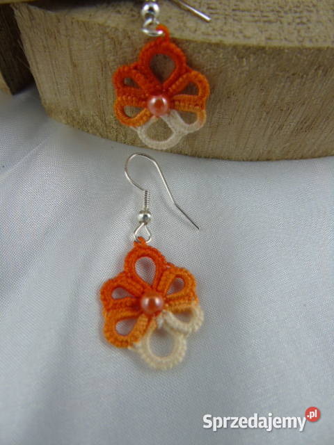Kolczyki frywolitkowe różne wzory i kolory