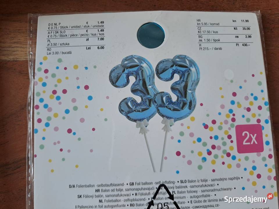 Opaska Happy Birthday Balon Foliowy sprzedam