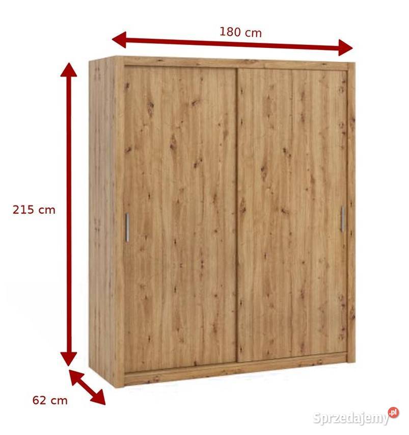 Szafa garderoba przesuwna 180 z lustrem Darmowa Wieruszów sprzedam