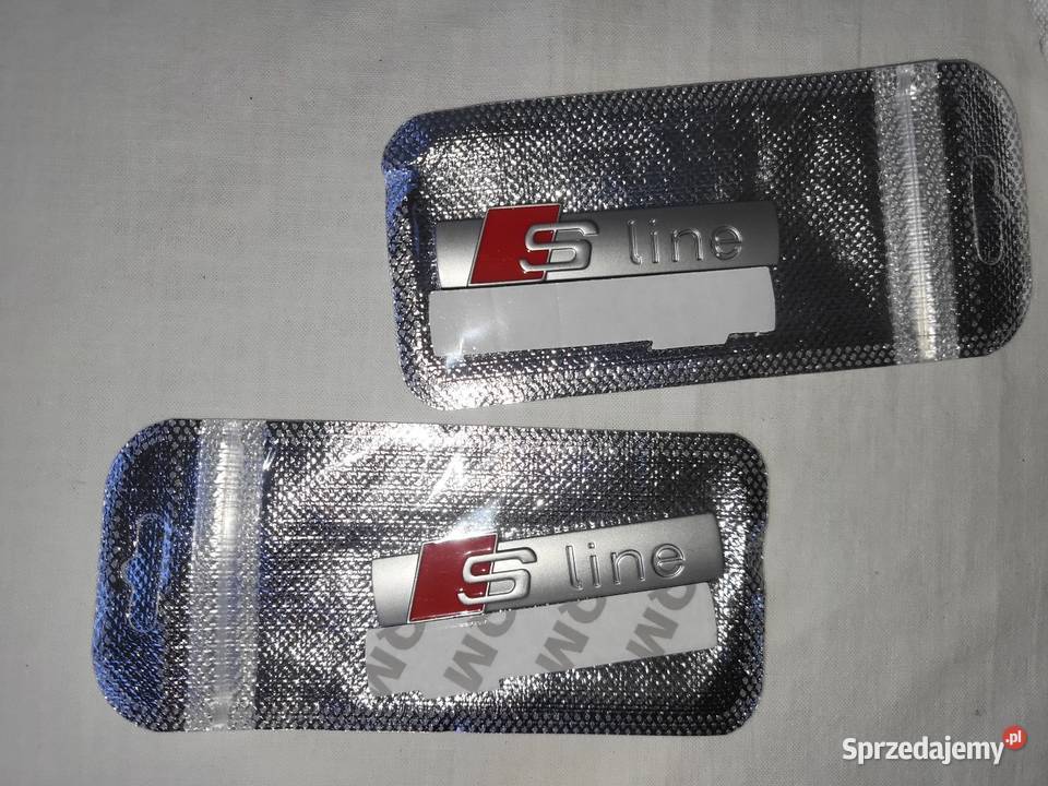 Logo S Line Audi aluminiowe Nowe emblemat grill Gliwice