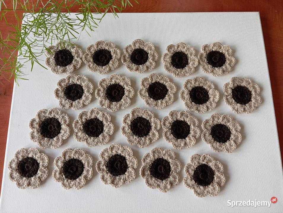 Szydełkowe kwiatki 75 Antyki, Sztuka, Kolekcje mazowieckie Warszawa sprzedam