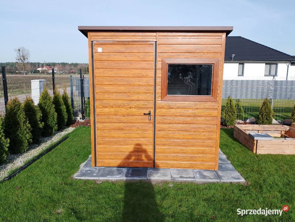 Żółty Garaż Blaszany Ogrodowy Magazyn Schowek Oborniki sprzedam