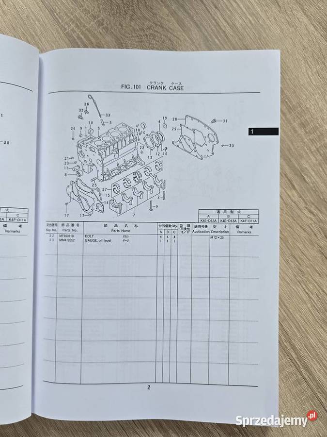 Schematy instrukcja katalog MITSUBISHI MT22 24 sprzedam