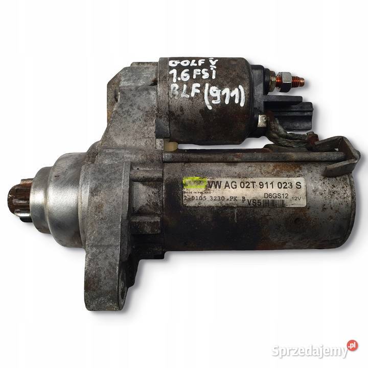 ROZRUSZNIK VW Golf V 16 FSI valeo 02T911023S lubelskie Chełm sprzedam