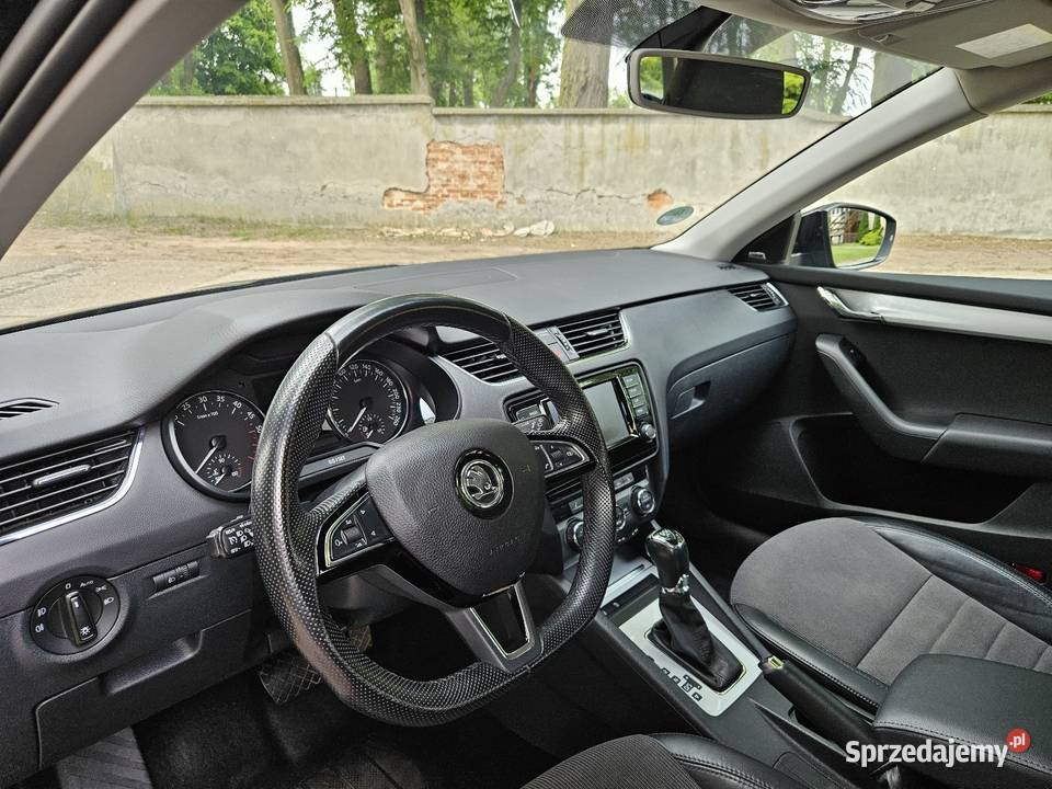 3 TDI CR automat DSG Czarny Alu Skóra Nav CANTON światła przeciwmgielne Octavia łódzkie Żychlin