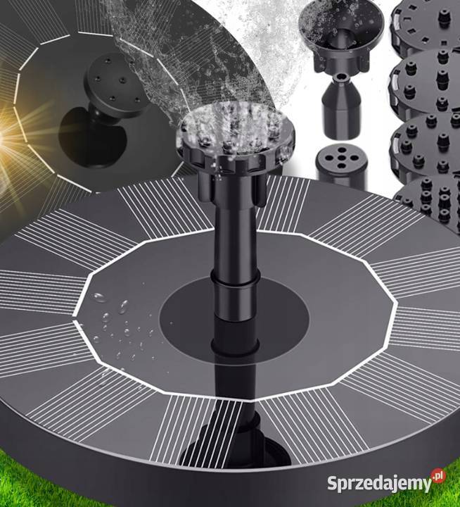 FONTANNA SOLARNA OGRODOWA PŁYWAJĄCA DO WODY Kędzierzyn-Koźle