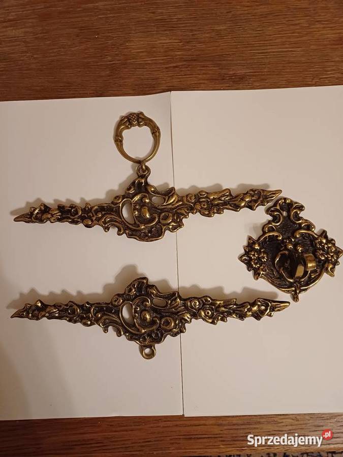 3 zabytkowe mosiężne uchwyty pomorskie Gdynia