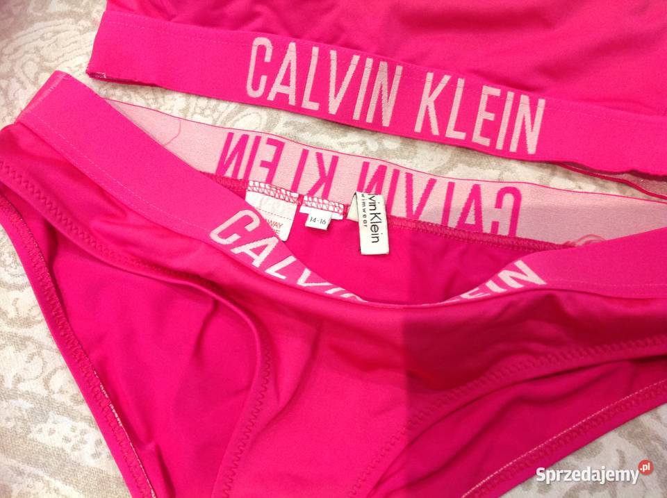 Różowy Strój Kąpielowy Bikini z Braletką