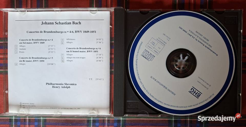 JS Bach Concertos de Brandemburgo 2CD Kraków