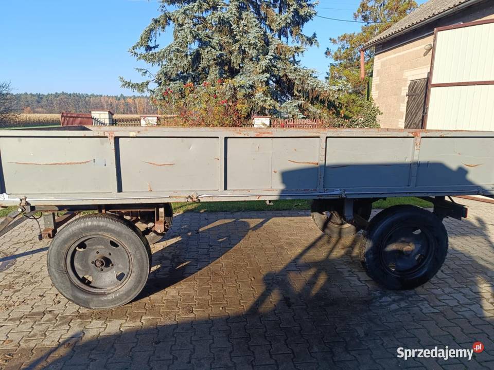 Przyczepa rolnicza sztywna bez papierów nieuszkodzony łódzkie Jarochów