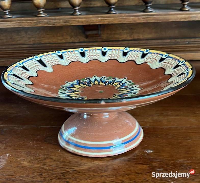 Patera na nodze Ceramiczna Z czasów PRL Z