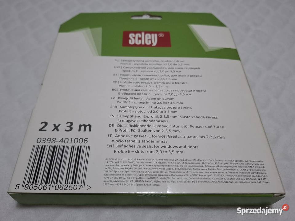 Samoprzylepna uszczelka do okien i drzwi biała śląskie Czeladź
