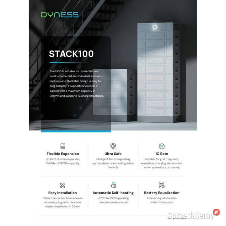 Magazyn Energii Dyness STACK100 5632kWh LiFePO4