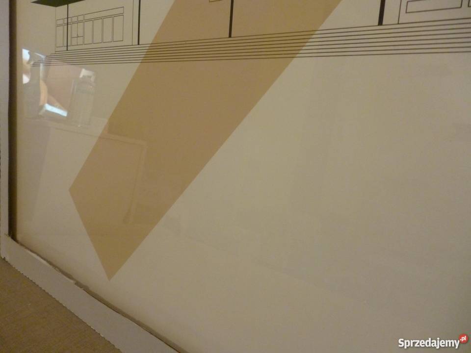 Plakat Łódź Fabryczna stan idealny SZKŁO 100x70