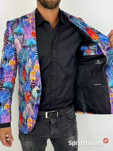 GIOVANNI PERA Marynarka męska D630 kolorowa w Rozmiar L wielkopolskie Ostrów Wielkopolski