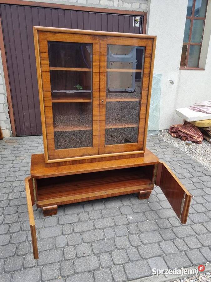 Witryna Art Deco antyk vintage Sękocin Nowy