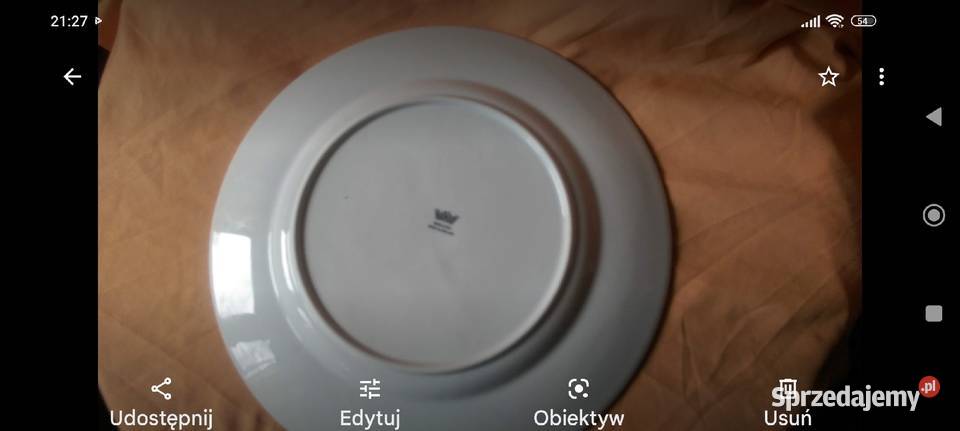 Duża patera talerz porcelana kostna Anglia antyk dolnośląskie Wrocław