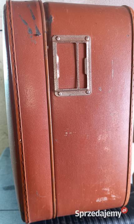 PRL walizka zabytek metalowa lata 50 Antyki Środa Wielkopolska