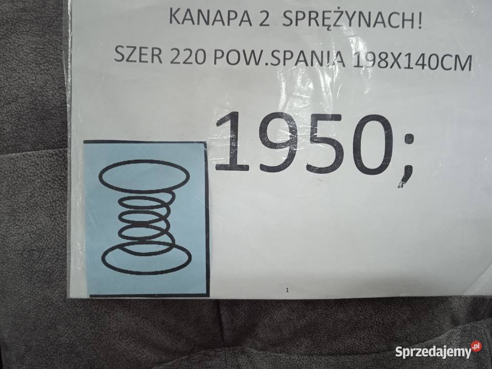 KANAPA NA SPRĘŻYNACH Z FUNKCJĄ SPANIA Toruń