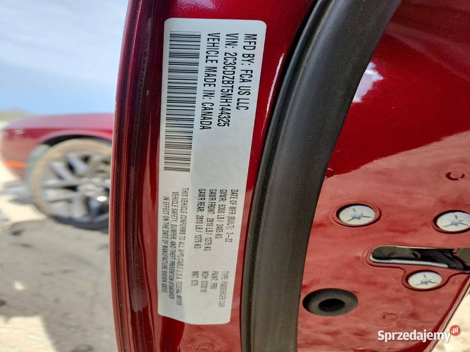 2022 DODGE CHALLENGER RT Challenger śląskie Częstochowa sprzedam