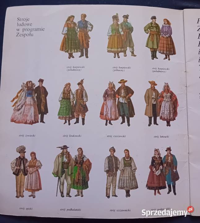 Mazowsze Stroje ludowe w programie zespołu WAiF Koźminek sprzedam