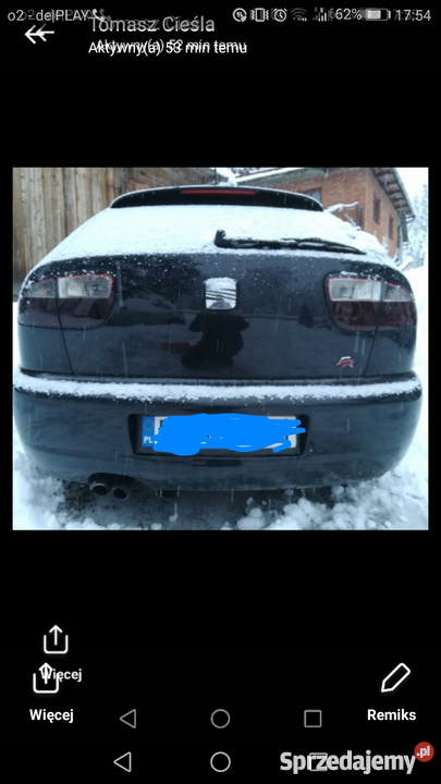 Zderzak tylni tył seat leon top sport