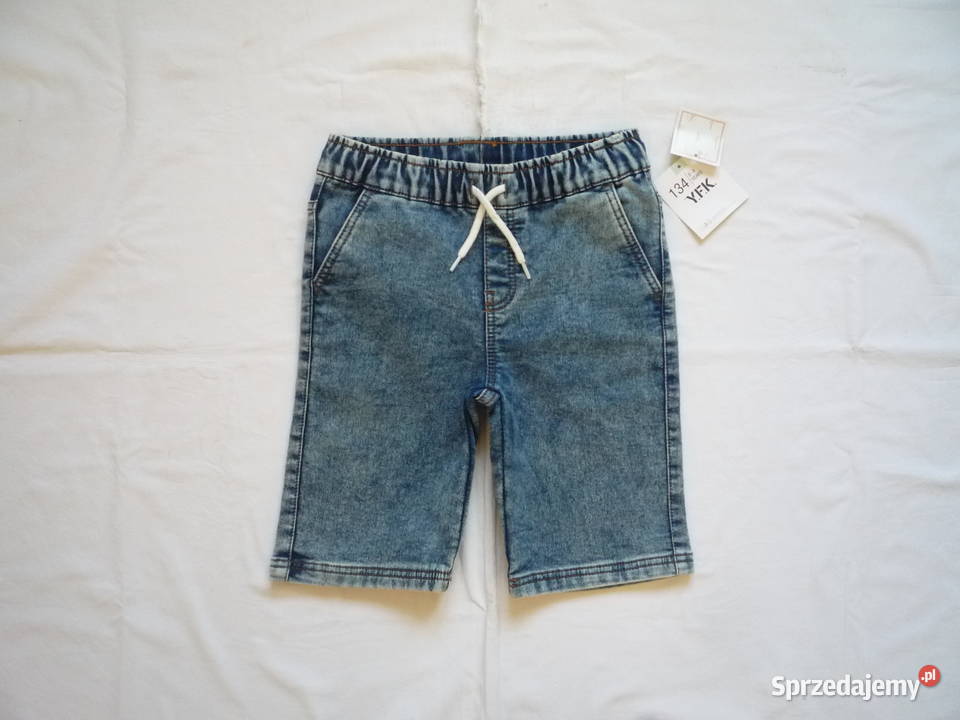 Nowe YFK 134140 Spodenki jeansowe Rozmiar 134