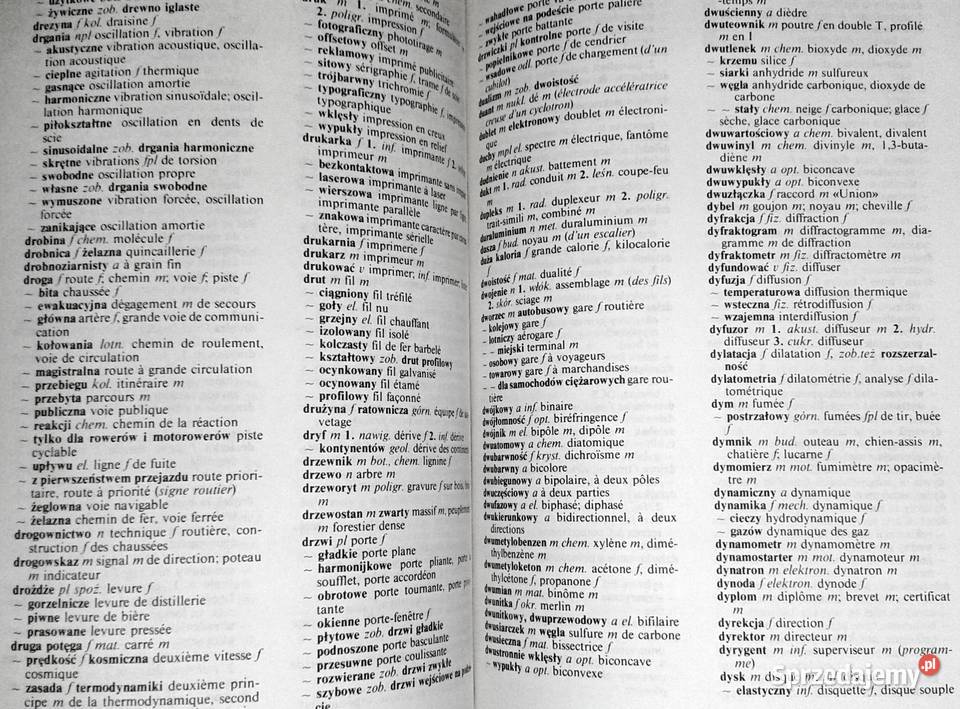 Mały słownik techniczny francuskopolski Pozostałe Chełm